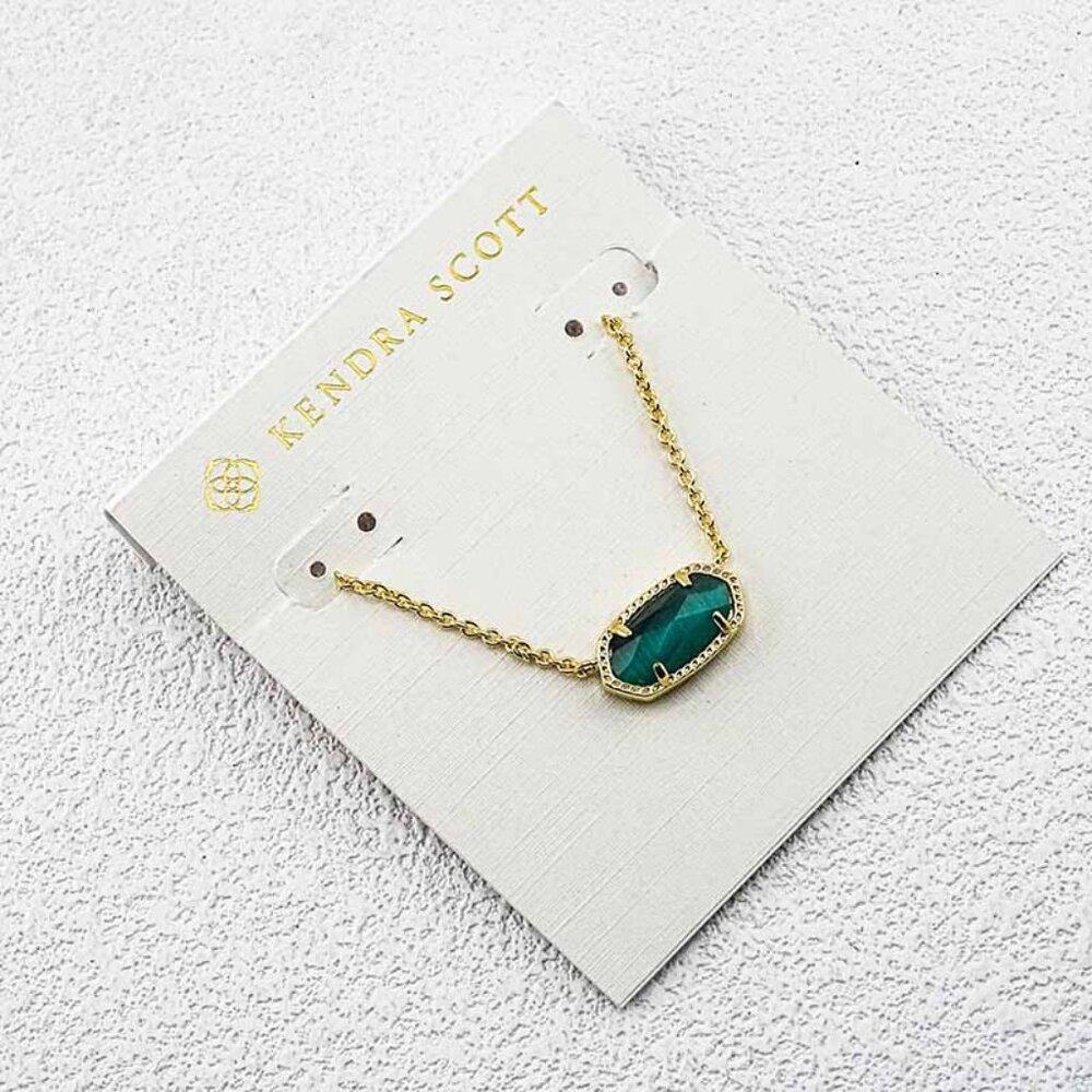 Kendra Scott Green Cat��s Eye Necklace